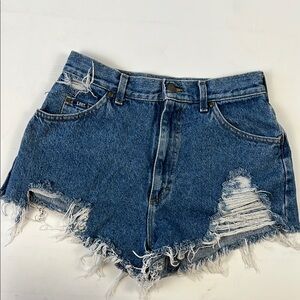 ✨VTG LEE✨Women's Distressed Blue Jean Shorts